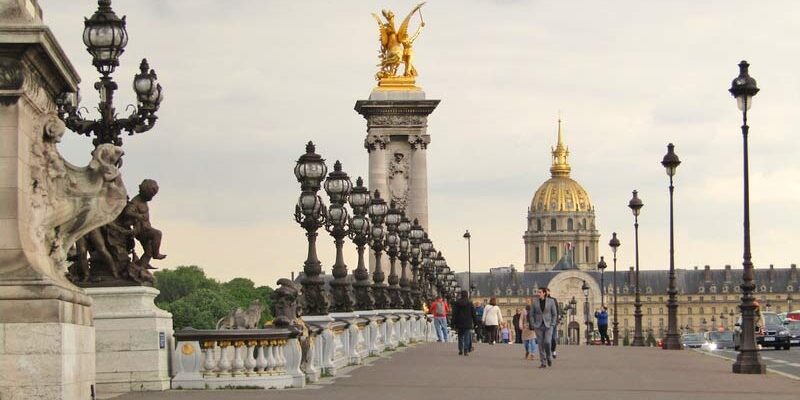 Мост Александра III и купол дома Инвалидов
